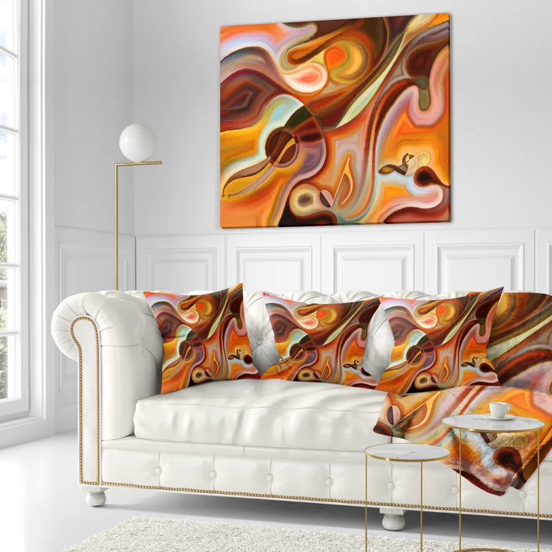 Design Art Abstract Music and Rhythm - Abstract Printed Pillow
