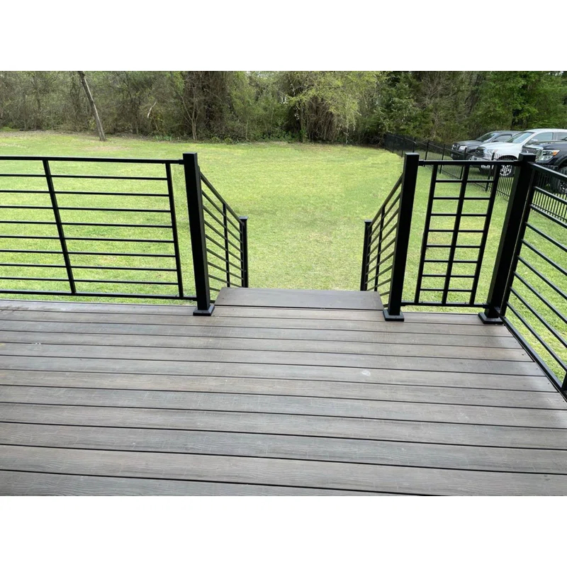 Fe26 39.5 in. H x 2 in. W Steel Railin.g Lin.e Post