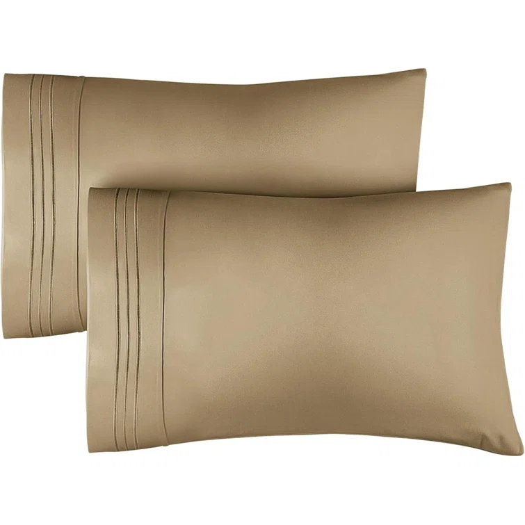 CGK Linens Hotel Quality Microfiber Pillowcase Covers (Set of 2)