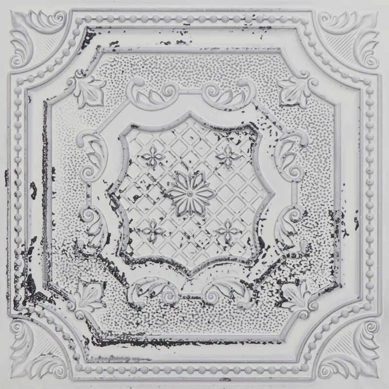 FromPlainToBeautifulInHours My Beautiful Damaris Drop-In or Glue-Up PVC Ceiling Tile (Set of 50)