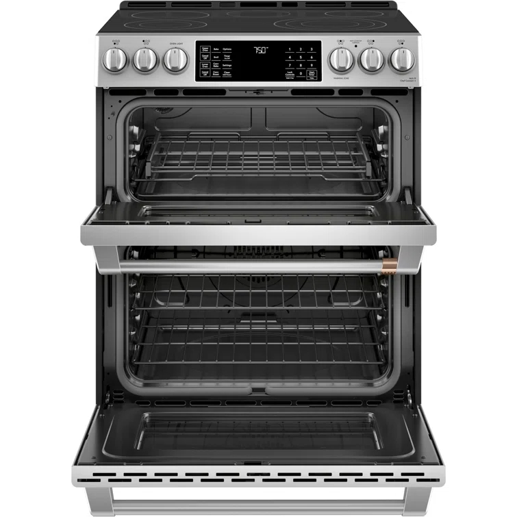 Café Café 30" 6.7 cu. ft. Smart Slide-in Electric Range with Convection and Radiant Cooktop CES750P2MS1
