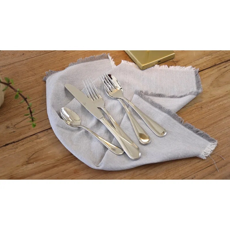Wallace Taos 45-Piece 18/10 Stainless Steel Flatware Set, Service for 8