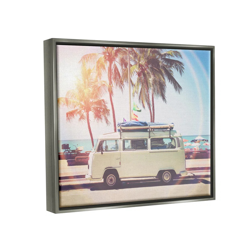 Stupell Industries " Tropical Minibus On Beach " by Sisi And Seb