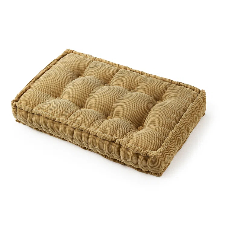 DormCo Rainha Rectangle Tufted Extra Thick Oversized Floor Pillow