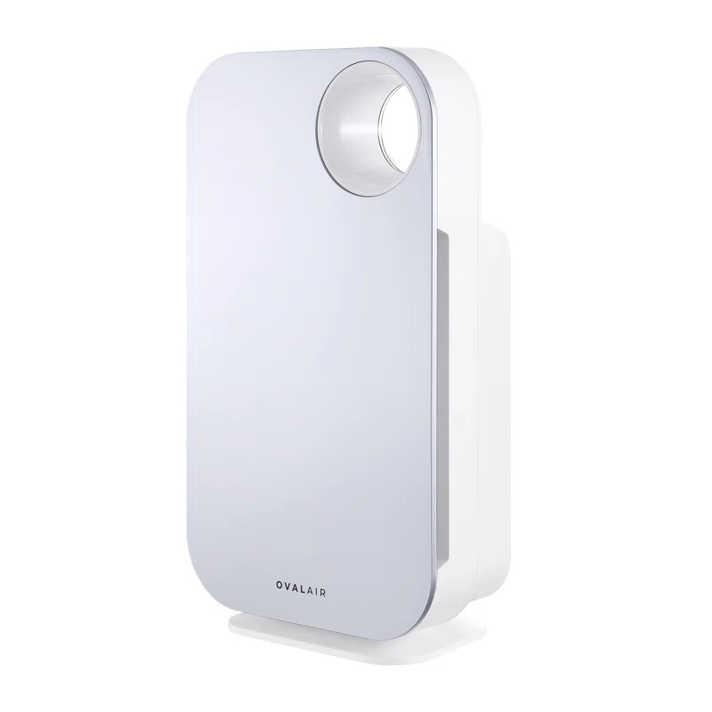 OVAL AIR OVAL AIR 3-Stage H13 True HEPA 5-in-1 Air Purifier reduces Allergies, Asthma, Pets, Odor, Smoke
