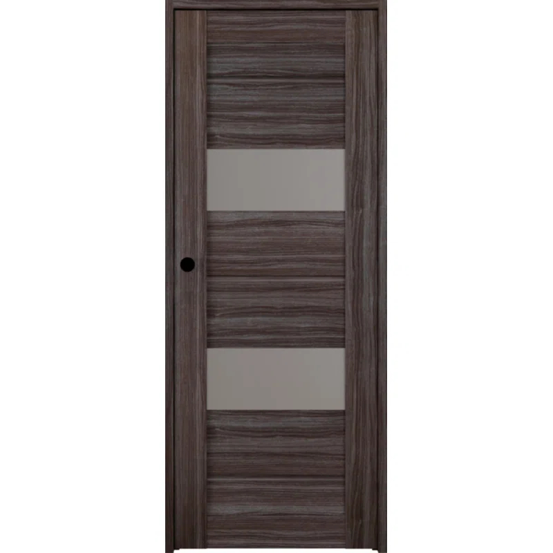 Belldinni Vita DIY-FRIENDLY Paneled Manufactured Wood and Glass Prefinished Standard Door
