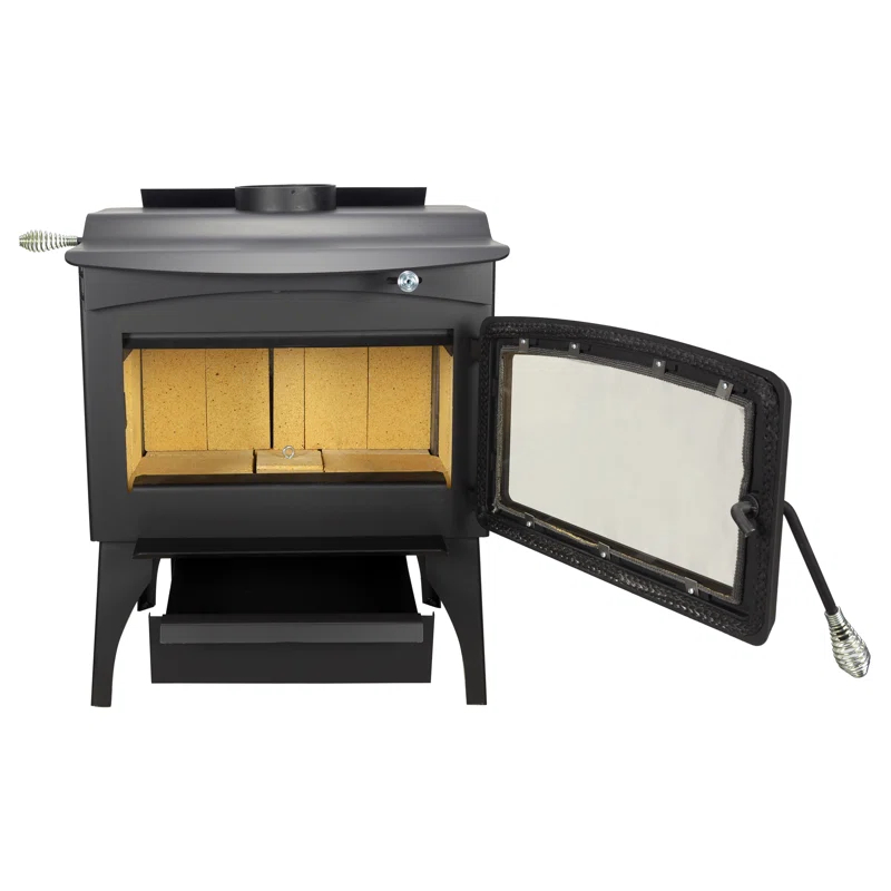 Pleasant Hearth 1,800 Sq. Ft. Medium Freestanding Wood Burning Stove with Legs
