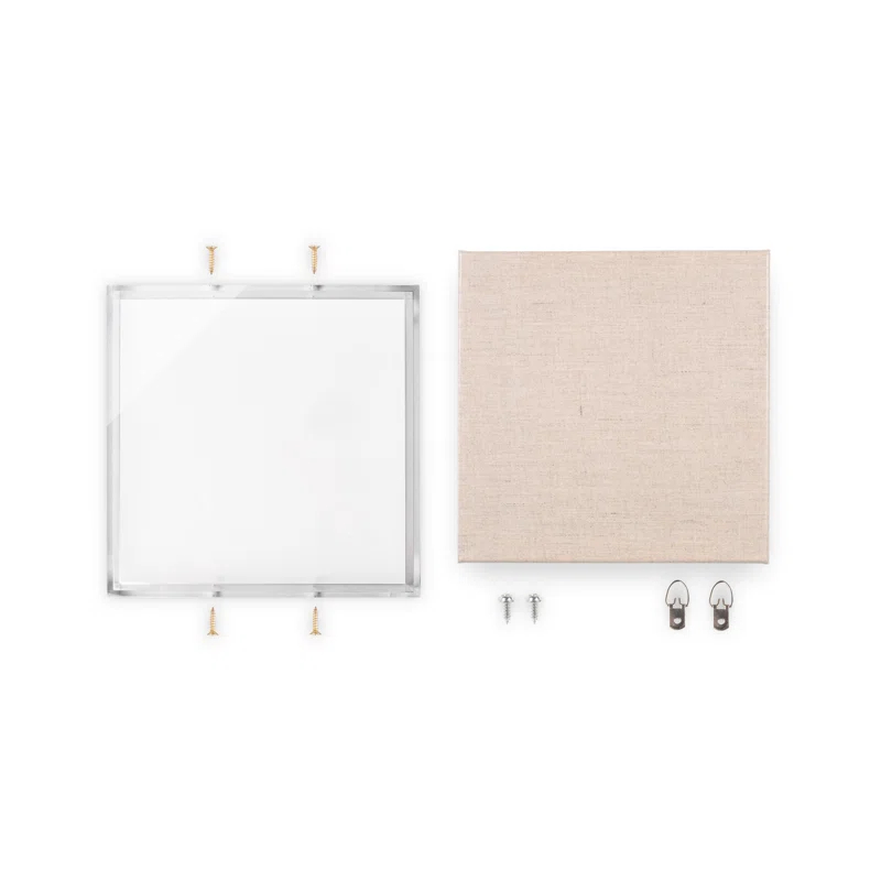 Wexel Art Modern Acrylic Shadowbox with Linen Canvas 3" Depth | UV Grade