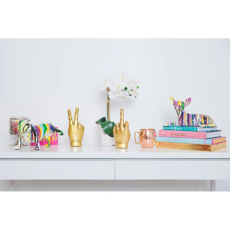 Interior Illusions Graffiti Chihuahua Dog Laying - 11" long