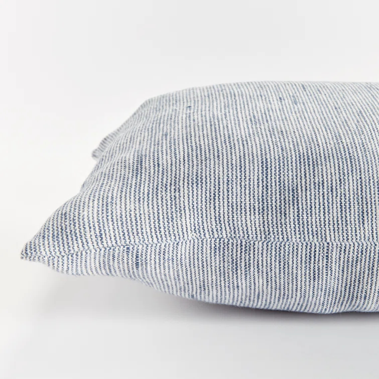 Napa Home and Garden Otis Pin Textured Linen Reversible Throw Pillow