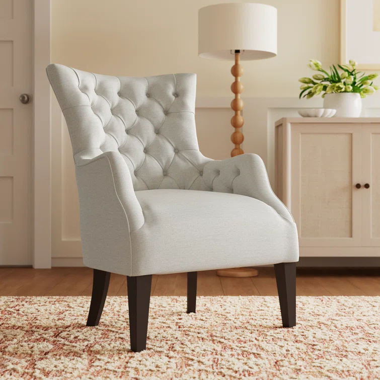 Tufted Wingback Accent Chair