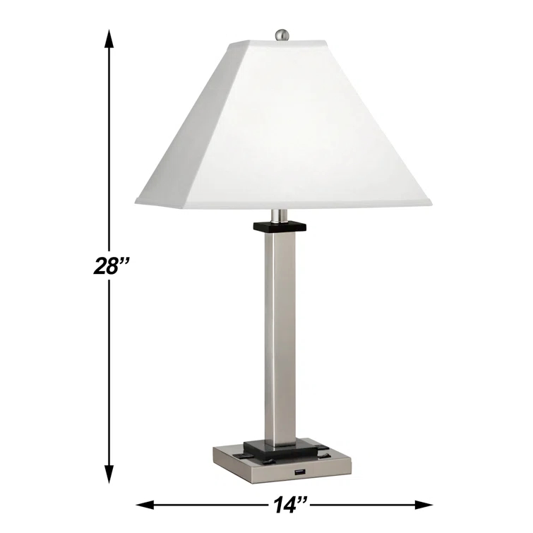 Medallion Lighting Canello Metal USB Table Lamp
