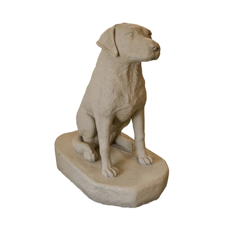 Rosalind Wheeler Etta Dog Plastic Garden Statue