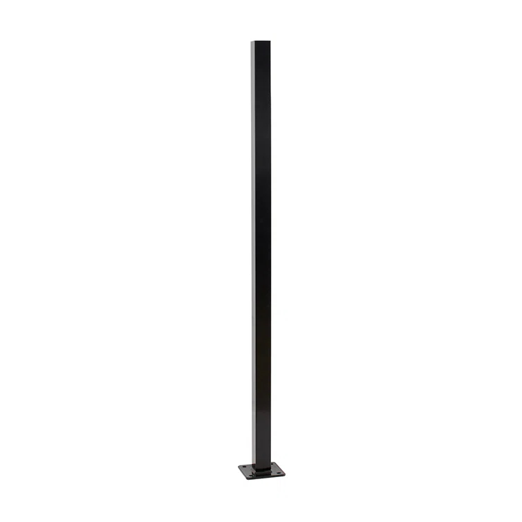 Fortress Building Products Versai Fortress Building Products Gloss Black Metal Line Post