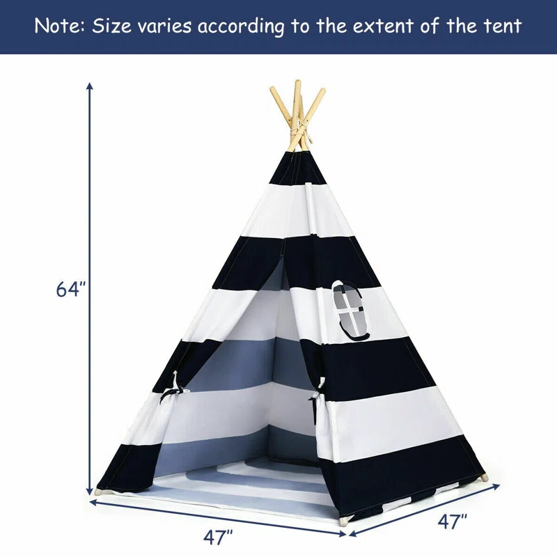 Costway Costway 47'' W x 47'' D Indoor / Outdoor Triangular Play Tent