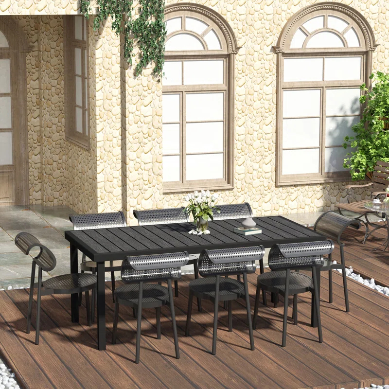Outsunny Rectangular Outdoor Dining Table
