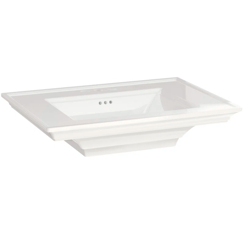 American Standard Town 22.5'' White Ceramic Rectangular Bathroom Sink with Overflow
