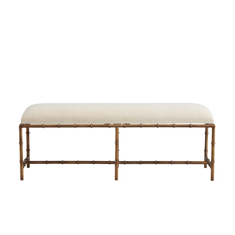 Furniture Classics Anubis Linen Blend Upholstered Bench