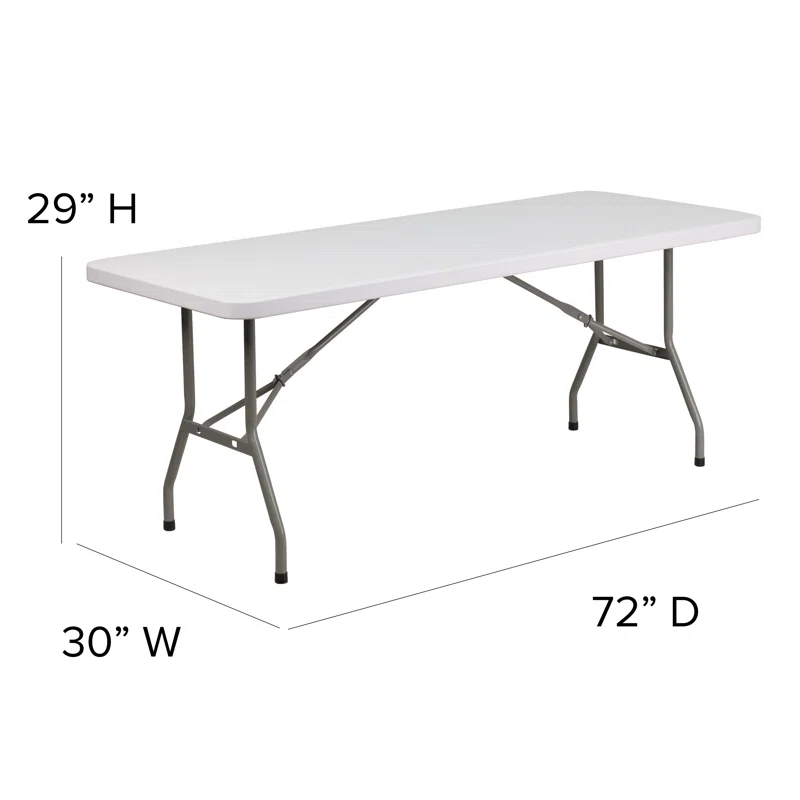 Noah Rectangular Plastic Folding Training and Event Table by Flash Furniture