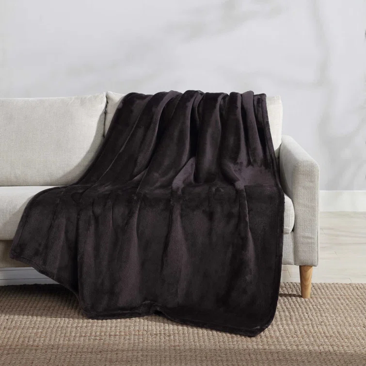 Eddie Bauer Eddie Bauer Ultra Lux Plush Solid Throw Blankets