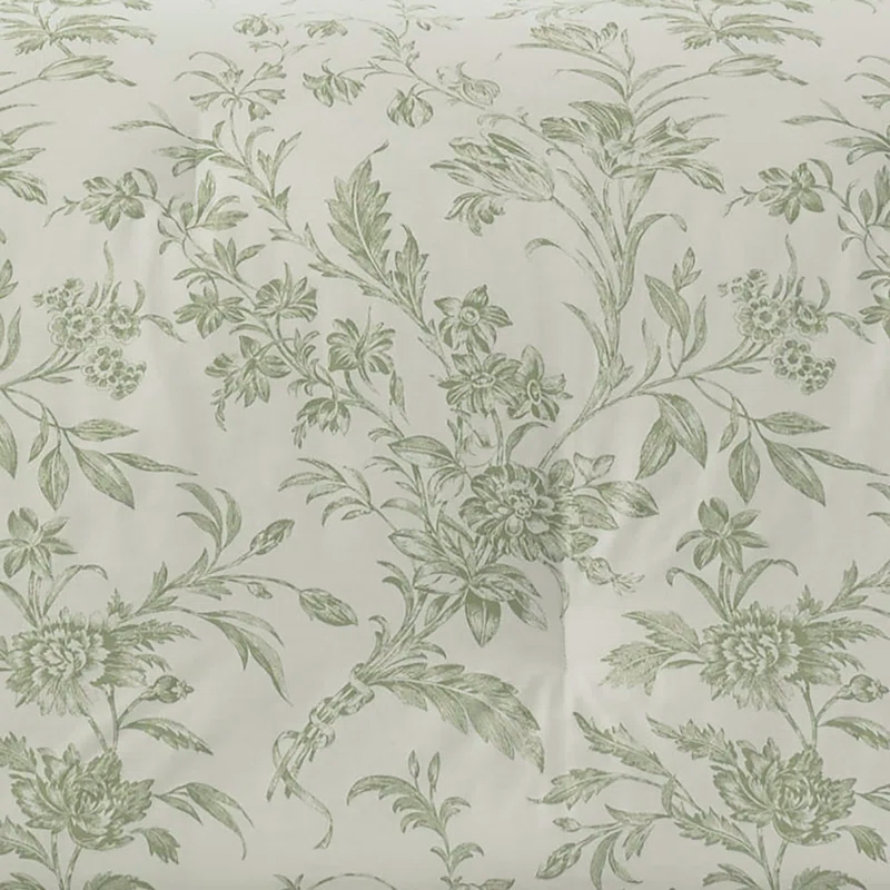 Laura Ashley Laura Ashley Natalie Green Floral Cotton Comforter Bonus Set