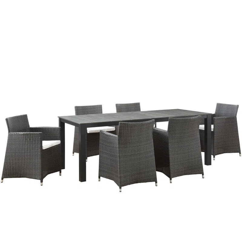 Modway Modway Junction 7-Piece Outdoor Patio Dining Set with Cushion