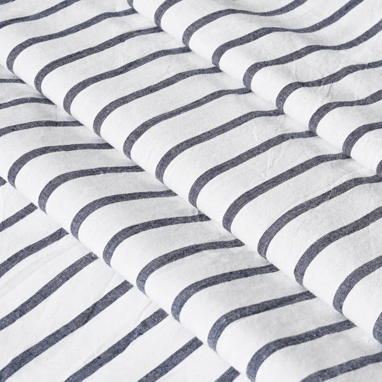 Gracie Oaks Daeb Cotton Blend Shower Curtain