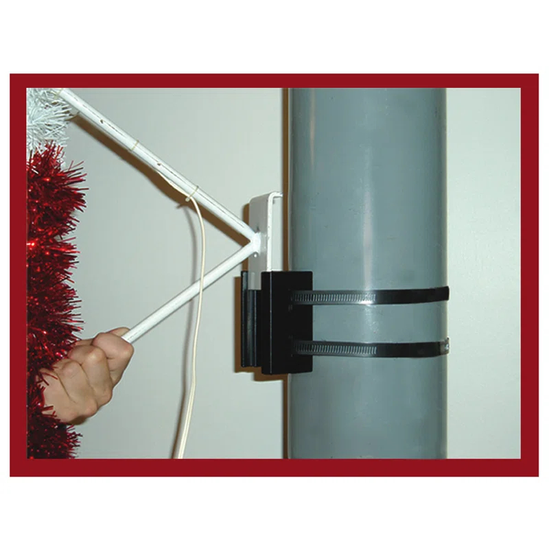 Vickerman 4' Metallic Candy Cane with Bow Commercial Pole Decoration with 44 LED Lights