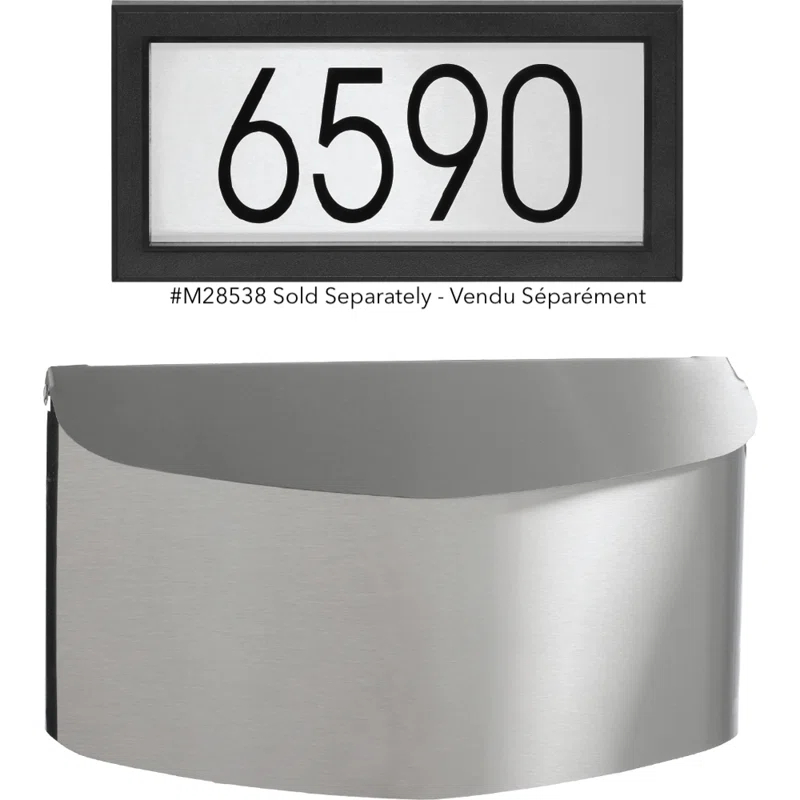 PRO-DF Stainless Steel Wall Mounted Mailbox