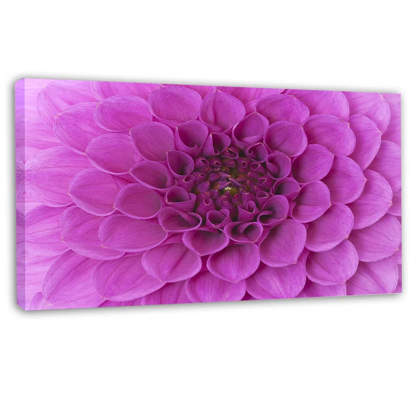 Design Art " Large Purple Flower And Petals "
