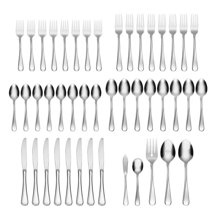 Oneida Oneida Flight 45 Piece Everyday Flatware Set, Service For 8
