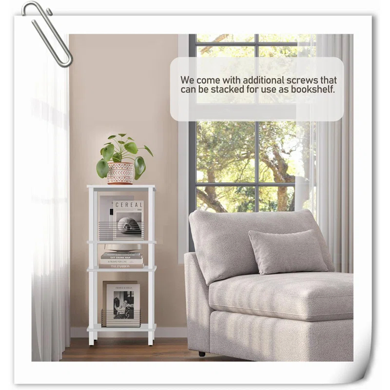 End Table With Charging Station, Side Table With USB Ports And Outlets, Nightstand, 2-Tier Storage Shelf, Sofa Table For Small Space, 1 Package(2PCS)