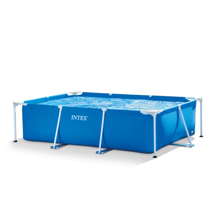 Intex New Intex Rectangular Frame Above Ground Swimming Pool & Reviews | Wayfair