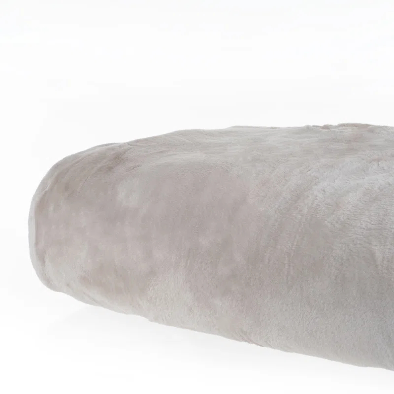 Lavish Home Faux Fur Throw Blanket – Oversized 91x81 Machine-Washable Bedding – Mink-Style 7.8lbs Heavy Blanket for Bed or Sofa by Lavish Home