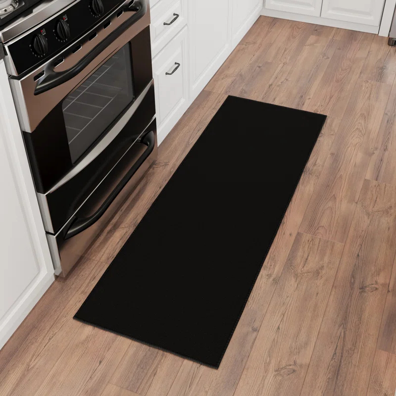 Ottomanson Ottohome Non-Slip Solid Area Rug For Living Room, Hallway Runner, Entryway Rug