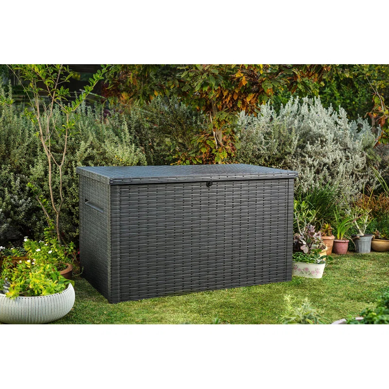 Keter Keter Java 230 Gallon XXL Durable Resin Outdoor Storage and Organization Deck Box Ideal For Garden Patio Furniture and Supplies
