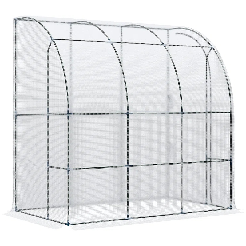 Outsunny 84" W x 84" D Lean-To Greenhouse
