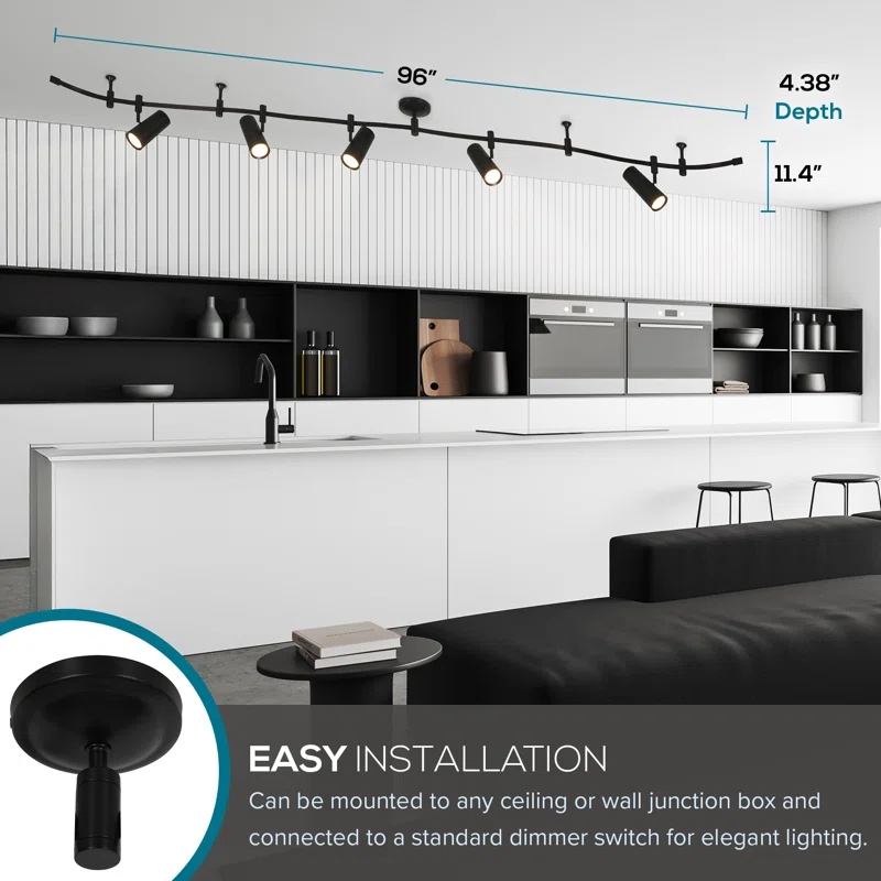 Catalina Lighting Lunar 5-Light LED Flex Track