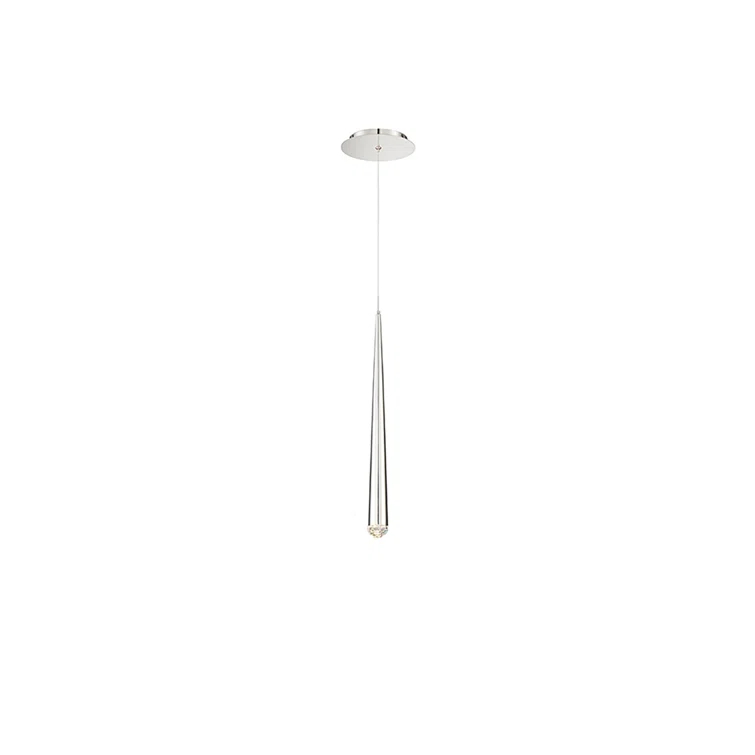 Modern Forms Cascade Dimmable LED Pendant with Clear Crystal Shade