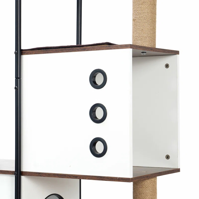 cat climbing frame,Cat Tree, Multi-Level Cat Condo with 1 Caves,2 Scratching Posts
