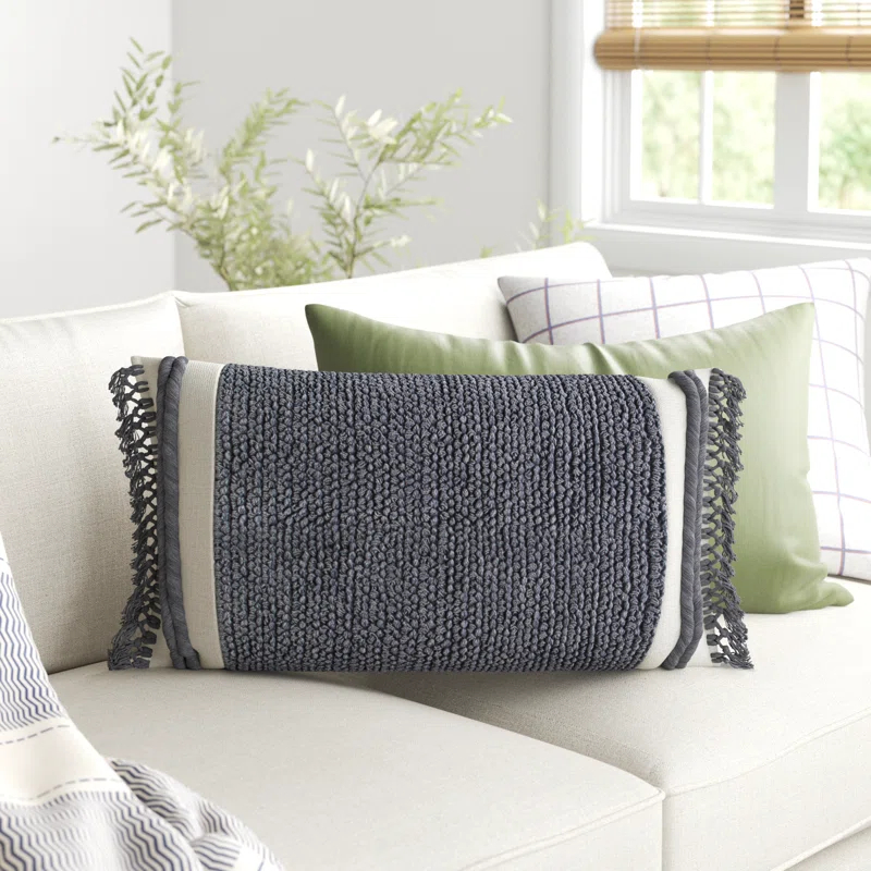 Rizzy Home Fringed Throw Pillow