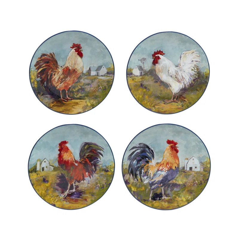 Certified International Rooster Meadow 16Pc Dinnerware Set