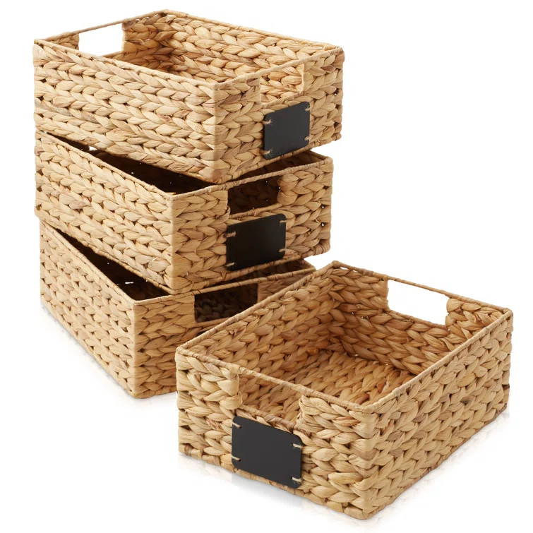 Casafield Casafield Natural Fiber Decorative Basket (Set of 4)