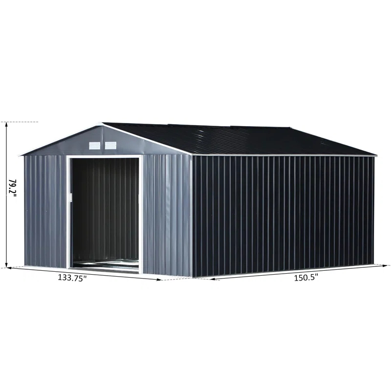 Outsunny Metal Storage Shed