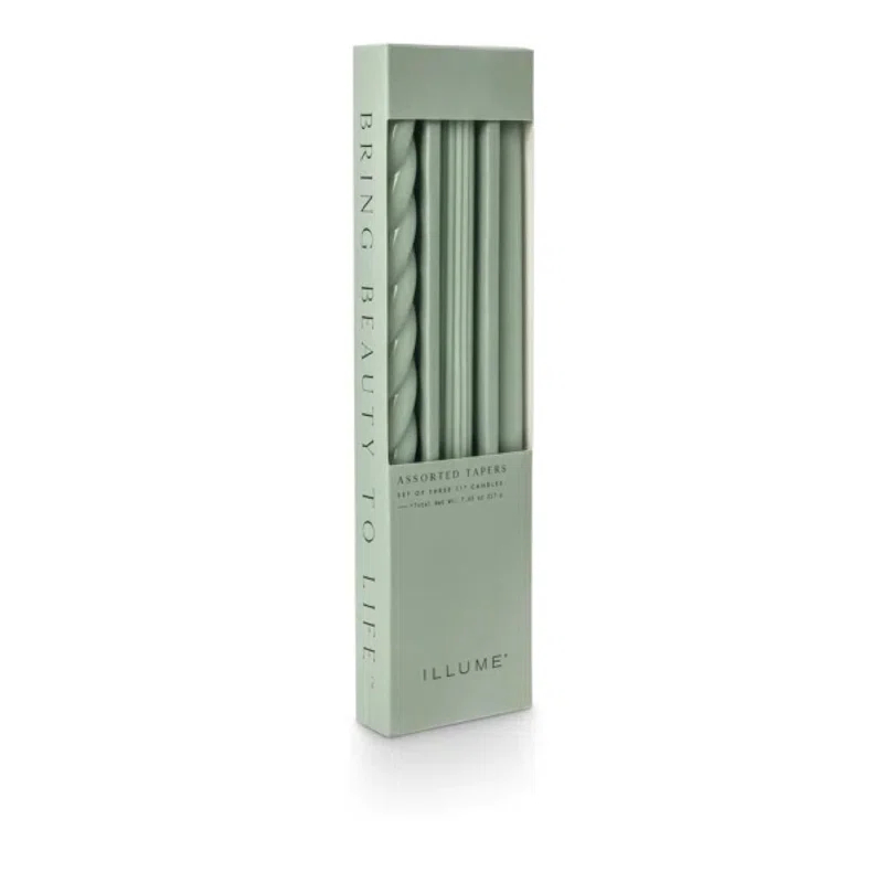 ILLUME Beautifully Done Unfragranced Assorted Tapers 3 Pack
