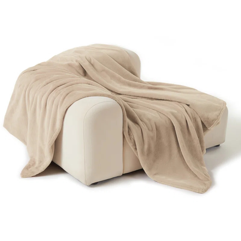 Allisandro Double-Sided Soft and Luxurious Faux Fur Throw Blanket