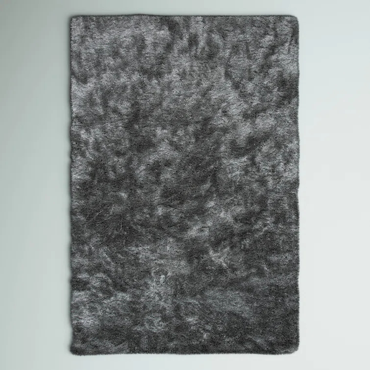 Steelside™ Annike Handmade Tufted Gray Area Rug