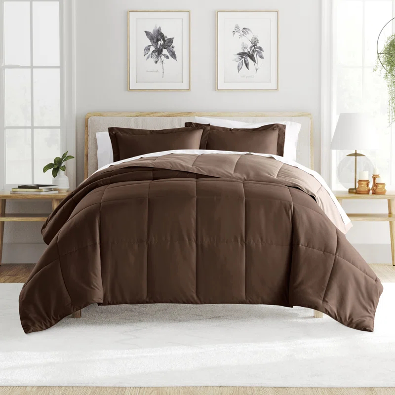 Becky Cameron Reversible Down-Alternative Comforter Bedding Set