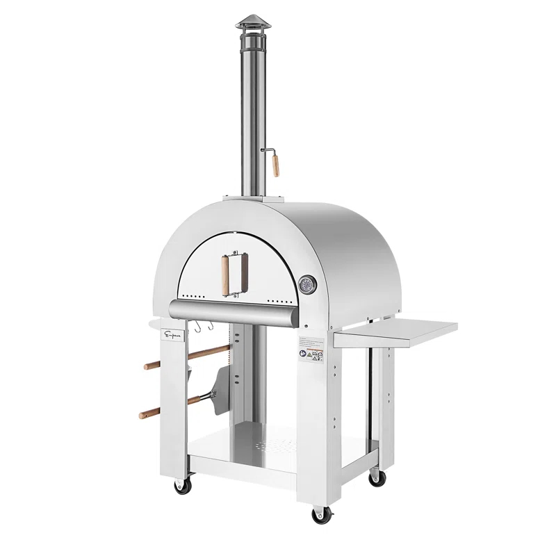 Empava Stainless Steel Freestanding Wood-Fired Pizza Oven & Reviews | Wayfair