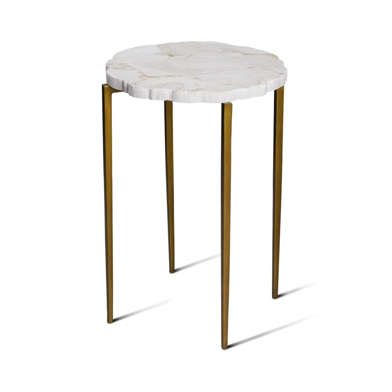 Maitland-Smith Scarborough House Stone Top End Table
